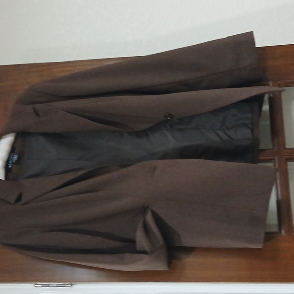New York & Co. Chocolate Brown Women's Blazer - Size 4 - Picture 4 of 5